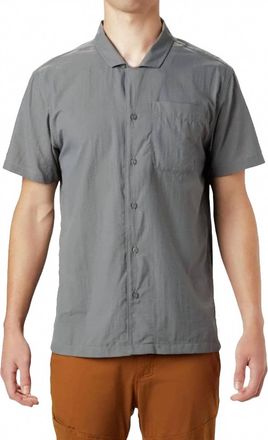 Mountain Hardwear Standard El Portal Short Sleeve Shirt In Light Storm