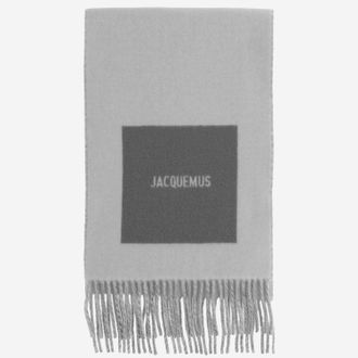 Jacquemus Wool Scarf With Logo