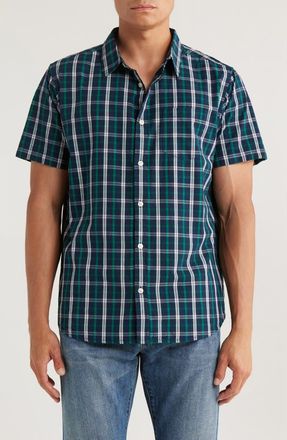 CAT Foundation Short Sleeve Button-Up Shirt in Detroit Blue-A at Nordstrom Rack, Size Small