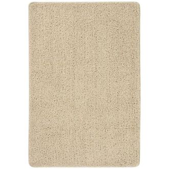 vidaXL Shaggy Rug Cream 140x200 cm Anti Slip Vidaxl