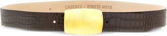 L'agence Milou belt - Brown