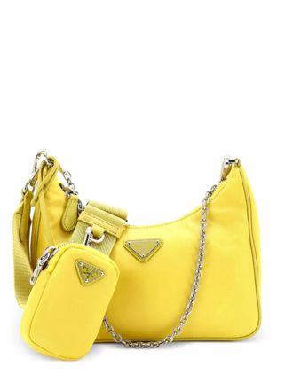 Prada Re-Edition 2005 Shoulder Bag Tessuto Small crossbody bag - Yellow