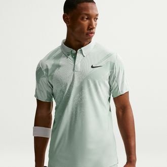 Nike Mens Court Slam Dri-FIT ADV Tennis Polo in Green | IB1028-006