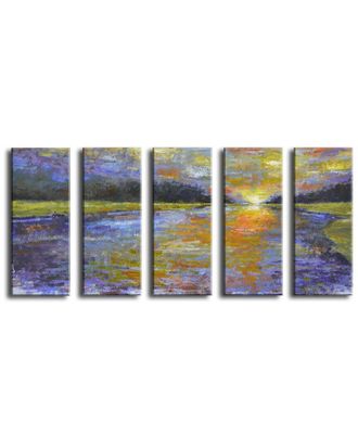 Ready2HangArt Ready2hangart Canyon Sunset 5Pc Wrapped Canvas Wall Art By Norman Wyatt