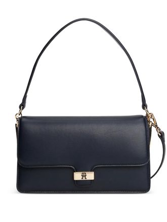 Tommy Hilfiger logo-plaque shoulder bag - women - Polyurethane - One Size - Blue