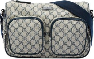 Gucci Pre-owned Gucci GG Supreme Double Pocket Crossbody Unisex N9HUGHPT9E8F2YGO