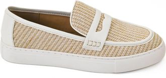 Corkys Footwear Womens Group Chat Slip On Loafers In White Combo