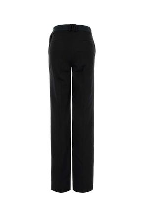 The Attico Black Exterior: Virgin Wool Pantaloni Trousers