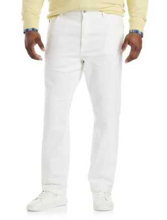 Nautica Big & Tall Glacier Bay Straight-Fit Denim Jeans in White at Nordstrom, Size 42 X 30