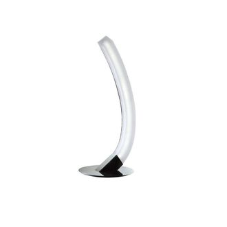 Netlighting On Table Lamp Left 5W LED 3000K 500lm Polished Chrome Frosted Acrylic in Grey