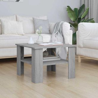 vidaXL Coffee Table Grey Sonoma 60x60x42 cm Engineered Wood vidaXL