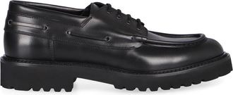 Doucal's Leren veterschoenen - Heren - Veterschoenen - Zwart - 45 EU - Leer - Schoenen