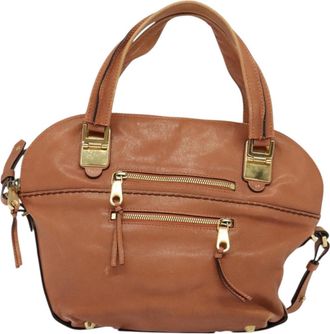 Chloé Angie Pink Leather Handbag (Pre-Owned)