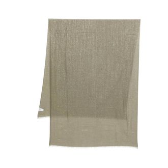 Brunello Cucinelli Brunello Cucinelli, Winter Scarves, female, Green, Size: ONE SIZE Cashmere and Silk Scarf
