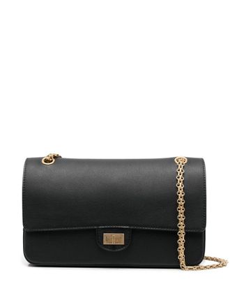 Chanel 2018-2019 Reissue Double Flap shoulder bag - women - Leather/Metal/Suede - One Size - Black
