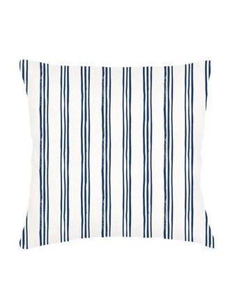Anaya with Love Ocean Drift Navy Stripe Linen Euro Pillow 26x26 with Down Alternative Insert at Nordstrom