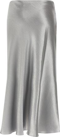 Tory Burch Womens Gray Polyester Midi Skirt