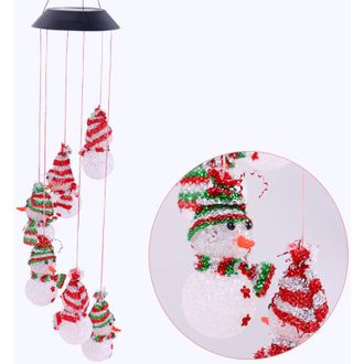 OEM Guirnalda De Luces Solares Con Dise&ntilde;o De Mu&ntilde;eco De Nieve, Decoraci&oacute;n Colgante Para Jard&iacute;n Y Patio, Regalo Navide&ntilde;o Luminoso - Crezuo