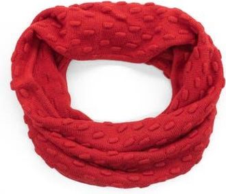 Portolano Bubble Stitched Infinity Scarf in Cherry Red at Nordstrom Rack