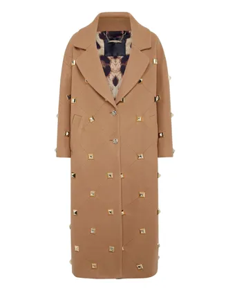 Philipp Plein Oversize Coat Studs