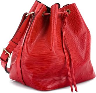 Louis Vuitton Petit Noe Epi leren bucket-tas - Rood