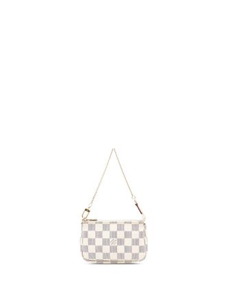 Louis Vuitton 2013 Damier Azur Mini Pochette Accessoires handbag - White