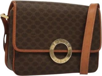 Celine Pre-owned Cross Body Bags, female, Brown, Size: ONE SIZE Pre-owned Canvas Cross Body Bag