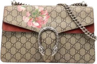 Gucci Pre-owned Shoulder Bags, female, Beige, Size: ONE SIZE Pre-owned PVC Suede Shoulder Bag