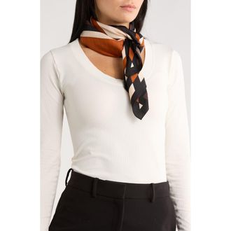 BCBGeneration Diamond Geo Scarf in Cognac at Nordstrom Rack