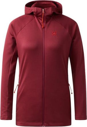 Haglöfs Korp Mid Hood Fleecejacke für Damen | rot