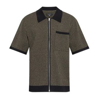 Rag & Bone Shirt met streepjespatroon - Heren - Korte mouwen Overhemden - Zwart - S - Katoen - Overhemden