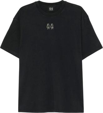 44 Label Group logo-print T-shirt - Black