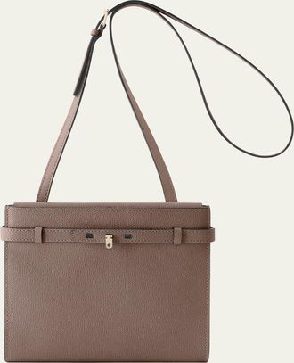 Valextra B-Tracollina Leather Shoulder Bag
