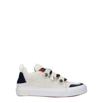 Marcelo Burlon Beige Leather Low Top Mens Sneakers