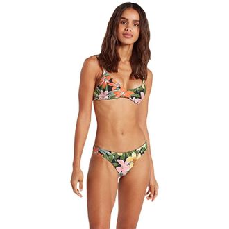 Volcom Dot The Island Bikini Top Womens Multicolor Tropical Swimwear JDM2395