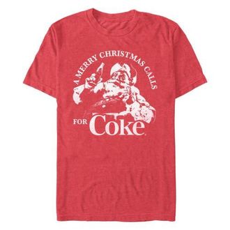 Coca Cola Ware Mens Coca Cola Merry Christmas Graphic T-Shirt in Red Heather at Nordstrom, Size Xx-Large
