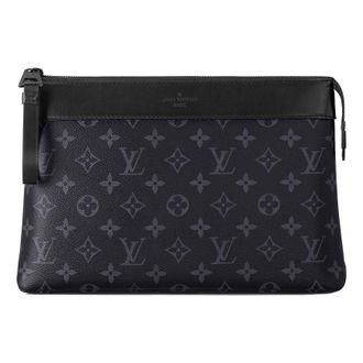 Louis Vuitton Pochette Voyage Souple Monogram Eclipse Black M82543