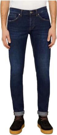 Dondup Slim-Fit Jeans - Heren - Slim Fit Jeans - Blauw - W28 - Katoen - Jeans