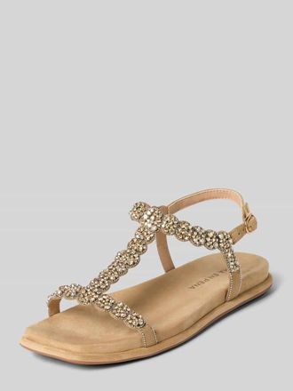 Alma En Pena Sandalen mit Strasssteinbesatz in Sand, Gr&ouml;&szlig;e 36