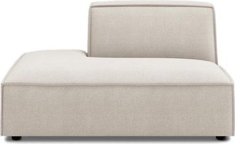 Castlery Customized Ivory Left Chaise Sofa | Jonathan by Castlery, White, Modern Living Room Furniture