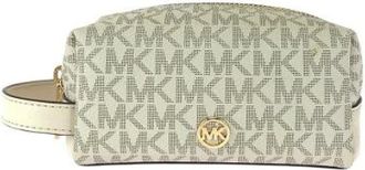 Michael Kors Pre-owned Clutches, female, Beige, Size: ONE SIZE Pre-owned Plastic pouches