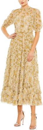 Mac Duggal Floral Midi Dress