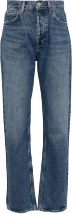 A Gold E Essence Blauw Regeneratief Katoen Blend Jeans - Dames - Regular Fit Jeans - Blauw - W28 - Katoen - Jeans