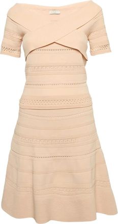 Sandro criss-cross knit dress - Pink