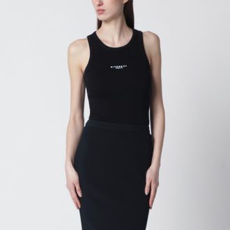 Givenchy Canotta taglio slim nera con logo