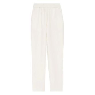 Ami Pant - female - Ami Paris - Wide Trousers - Beige - S - Trousers