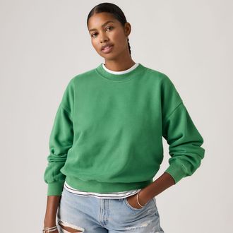 Levi's Vintage Boxy Sweatshirt - Womens - XS - Green