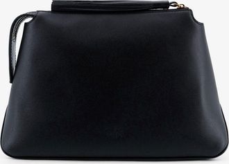 Pinko Womens Leather Beauty Case Black Make Up Bags