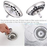 OEM Colador De Fregadero De Cocina, Tap&oacute;n De Fregadero, Colador De Fregadero De Acero Inoxidable, Tap&oacute;n De Fregadero De Acero Inoxidable, Compatible Con L