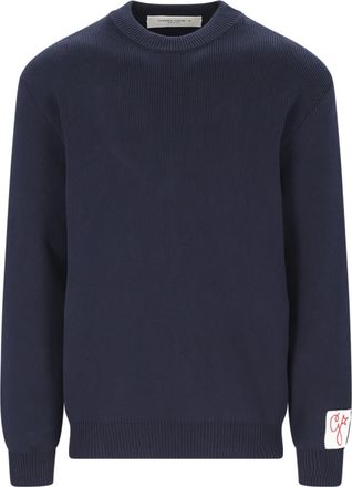 Golden Goose Back Logo Crew Neck Jumper